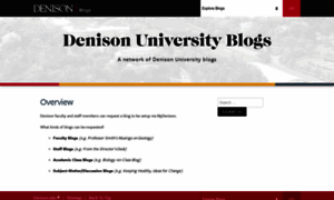 Blogs.denison.edu thumbnail