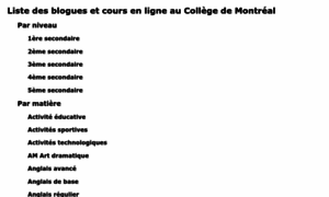 Blogues.college-montreal.qc.ca thumbnail