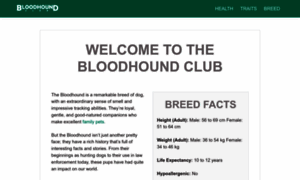 Bloodhoundclub.co.uk thumbnail