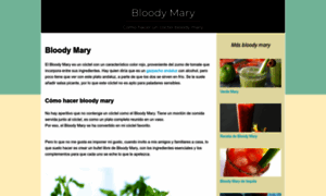 Bloodymary.com.es thumbnail