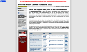 Blossommusiccenterschedule.com thumbnail