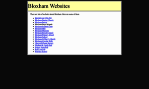 Bloxham.info thumbnail