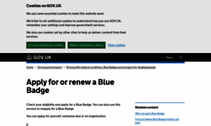 Bluebadge.direct.gov.uk thumbnail