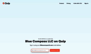 Bluecompass-llc.quip.com thumbnail