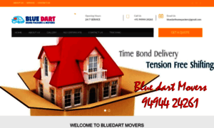 Bluedartmovers.com thumbnail