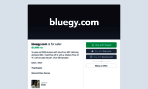 Bluegy.com thumbnail