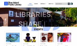 Blueislandlibrary.org thumbnail