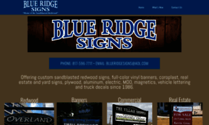 Blueridgesigns.com thumbnail