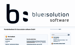 Bluesolution.uservoice.com thumbnail