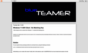 Blueteamer.blogspot.com thumbnail