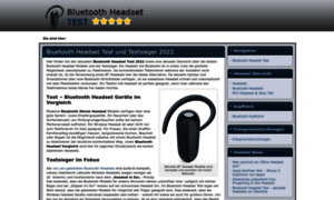 Bluetoothheadsettests.de thumbnail