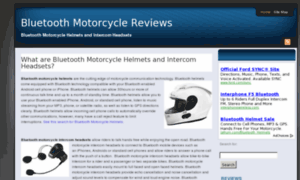 Bluetoothmotorcyclereviews.com thumbnail