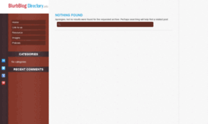 Blurbblogdirectory.info thumbnail