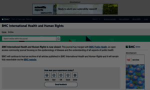 Bmcinthealthhumrights.biomedcentral.com thumbnail