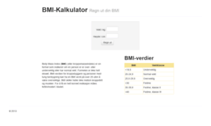 Bmi-kalkulator.no thumbnail