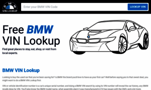 Bmwvinlookup.com thumbnail