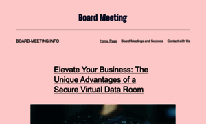 Board-meeting.info thumbnail