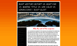 Boathistoryreportreviews.com thumbnail
