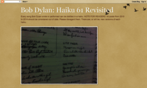 Bobdylanhaiku61.blogspot.com thumbnail