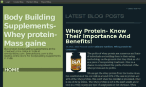 Bodybuildingsupplementsindia.blog.com thumbnail