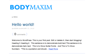 Bodymaxim.com thumbnail