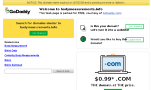 Bodymeasurements.info thumbnail