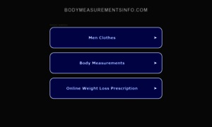 Bodymeasurementsinfo.com thumbnail