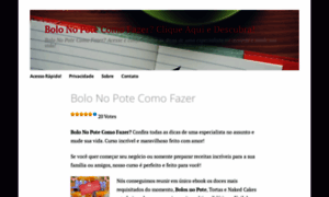 Bolonopotecomofazer.wordpress.com thumbnail