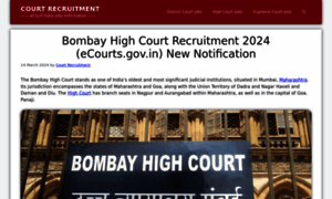 Bombayhigh.courtrecruitment.com thumbnail