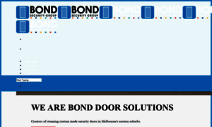 Bonddoorsolutions.com.au thumbnail
