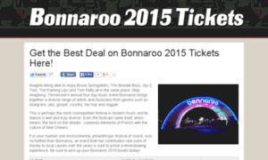 Bonnaroo2015tickets.com thumbnail