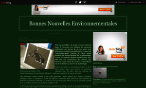 Bonnesnouvellesenvironnementales.over-blog.com thumbnail