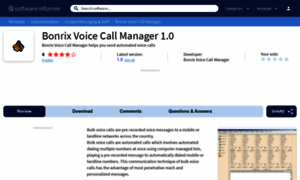 Bonrix-voice-call-manager.software.informer.com thumbnail