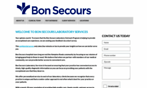 Bonsecourslaboratoryservices.com thumbnail