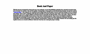 Bookandpaper.org thumbnail