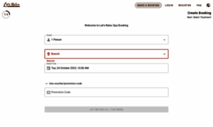 Booking.letsrelaxspa.com thumbnail