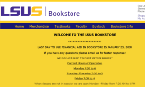 Bookstore.lsus.edu thumbnail