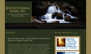 Boonefunerals.com thumbnail