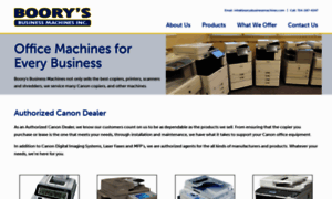 Boorysbusinessmachines.com thumbnail