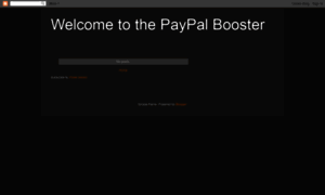 Boostpaypalaccount.blogspot.com thumbnail