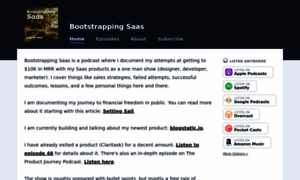 Bootstrapping-saas.transistor.fm thumbnail