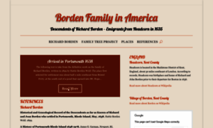 Bordenfamily.info thumbnail