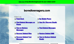 Boredteenagers.com thumbnail