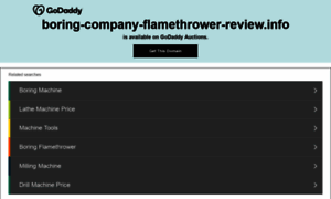 Boring-company-flamethrower-review.info thumbnail