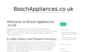 Boschappliances.co.uk thumbnail