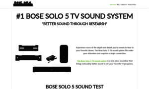 Bosesolotvsoundsystem.com thumbnail