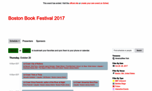 Bostonbookfestival2017.sched.com thumbnail
