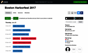 Bostonharborfest2017.sched.com thumbnail