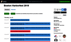 Bostonharborfest2018.sched.com thumbnail