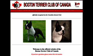 Bostonterrierclubofcanada.com thumbnail